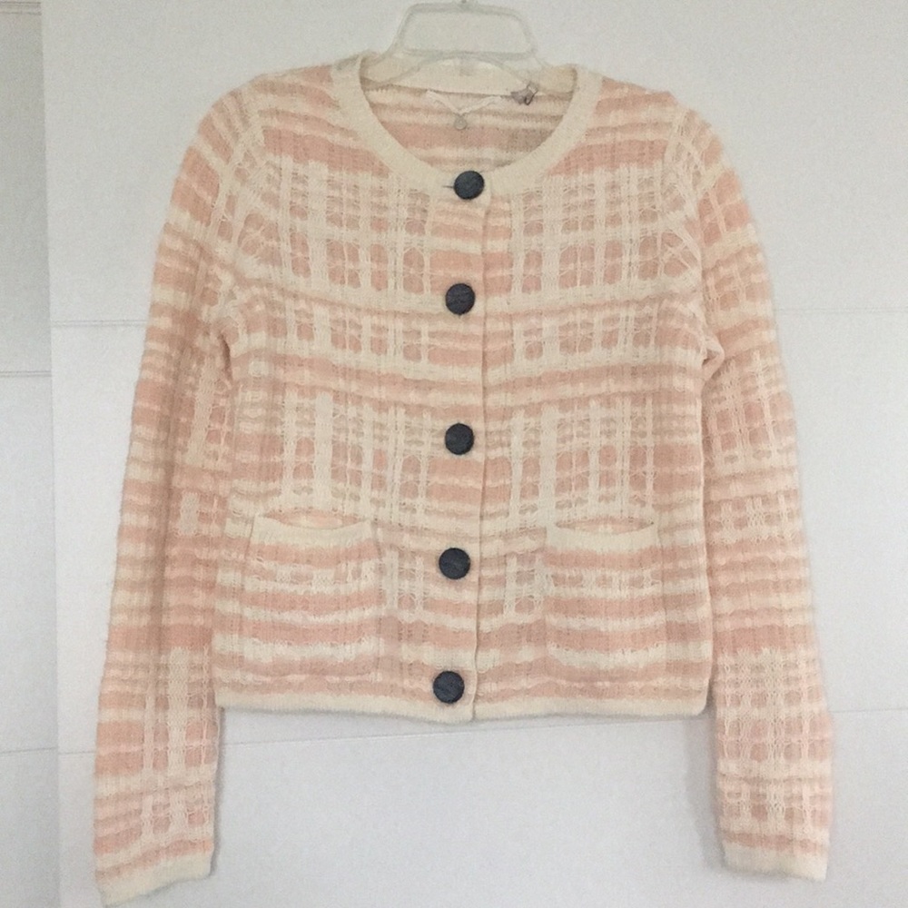 NWT Anthropologie pink cardigan